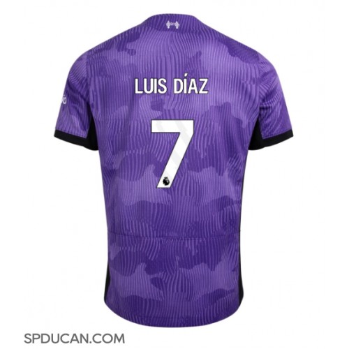 Muški Nogometni Dres Liverpool Luis Diaz #7 Rezervni 2023-24 Kratak Rukav